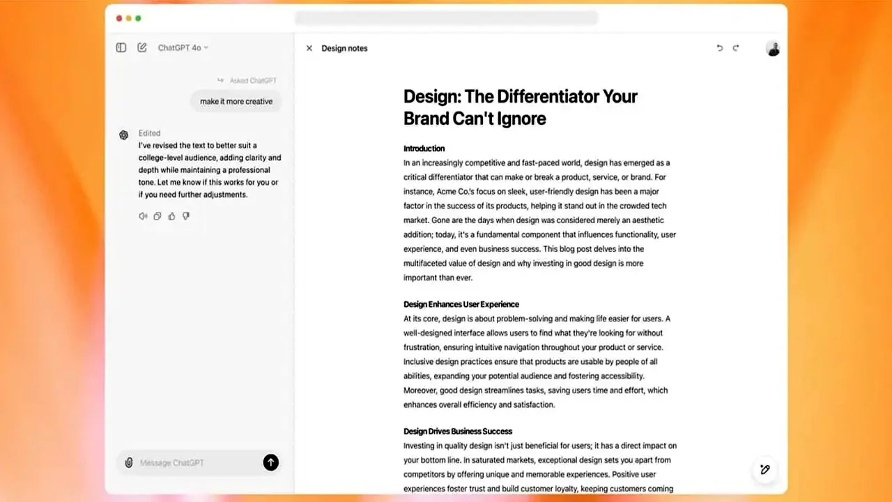 Canvas Antarmuka ChatGPT Terbaru dari OpenAI