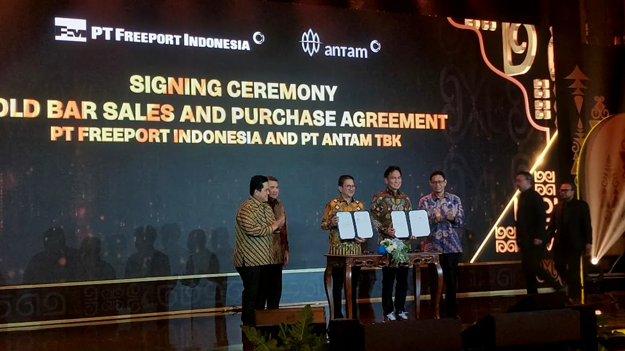 Antam Siap Menyerap 30 Ton Emas Freeport Setiap Tahun