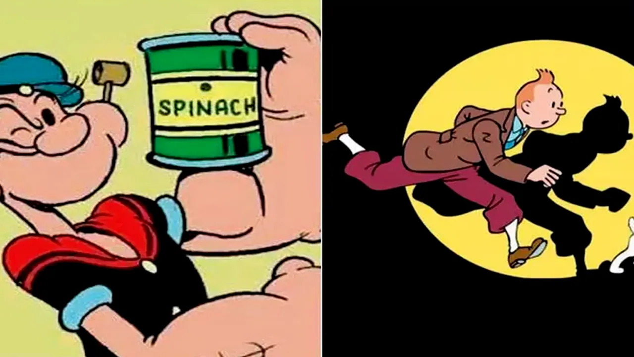 Popeye dan Tintin Versi Awal Bisa Digunakan Kembali Mulai 2025