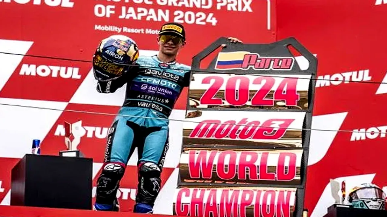 Usai Juara Moto3 2024 David Alonso Sekaligus Pecahkan Rekor Valentino Rossi